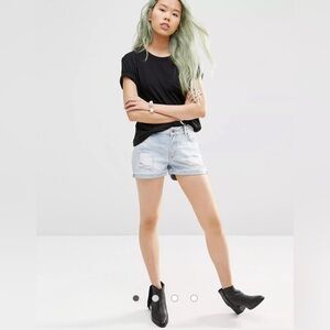 Just Female destroyed denim shorts